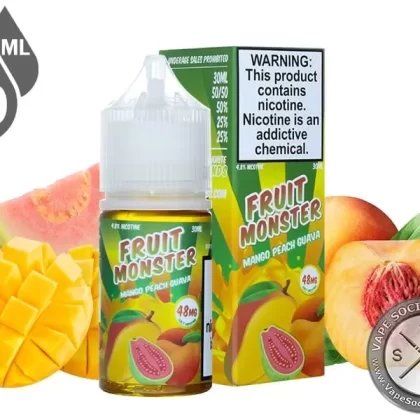 Mango Peach Guava Fruit Monster Salt 30ml - Vape Product, Vape Product