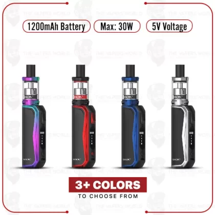 SMOK PRIV N19 Starter Kit - Black Red, Prism Chrome Black (7514C5)