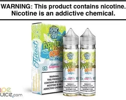 APPLE PEACH SOUR RINGS ON ICE BY THE FINEST SWEET AND SOUR SERIES 120ML - Vapejuice