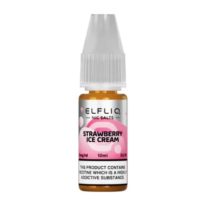 Strawberry Ice Cream 10ml Nic Salt E-liquid By ELF Bar