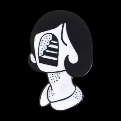 Stairface Enamel Pin