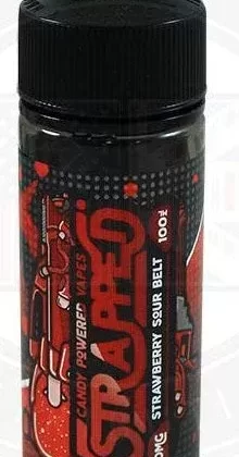 Strawberry Sour Belts E Liquid by Strapped E Liquids