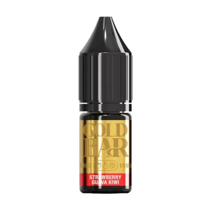 Gold Bar Strawberry Guava kiwi Nic Salt vape Juice - 10 Pack