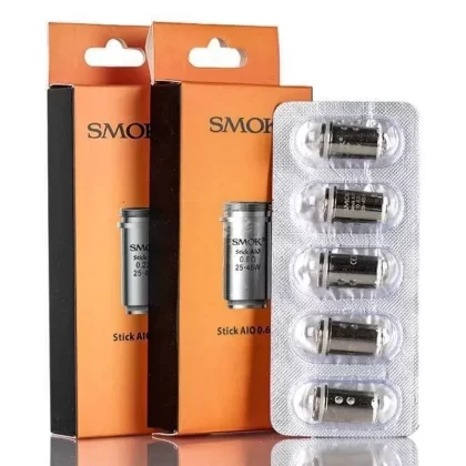 Stick AIO 0.6ohm Replacement Coils By Smok 5 Pack