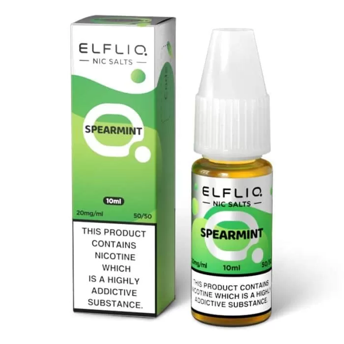 Spearmint ELFLIQ Nic Salts e Liquid 10ml – TPD - Vapestorm Co
