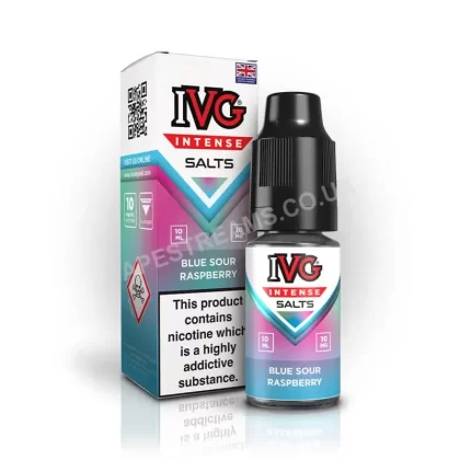 IVG Intense Blue Sour Raspberry Nic Salt E-Liquid - Vapestreams Co