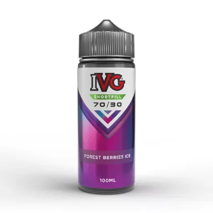 IVG 70/30 100ml Shortfill E-Liquid Forest Berries Ice - Nicotine Strength#0mg (42CDF3)