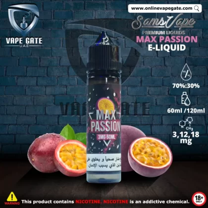 Max Passion E-Liquid - Sam Vapes - 12 mg / 60 ml