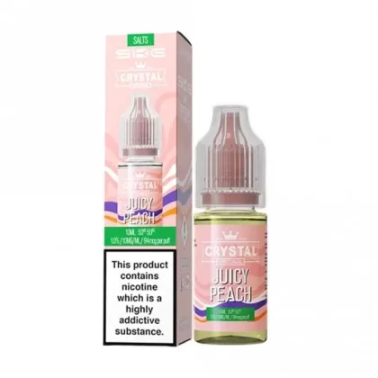 SKE Crystal Juicy Peach Nic Salt E Liquid – Original Series (10ml)