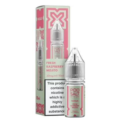 POD SALT NEXUS FRESH RASPBERRY MOJITO 10ML NIC SALT E-LIQUID
