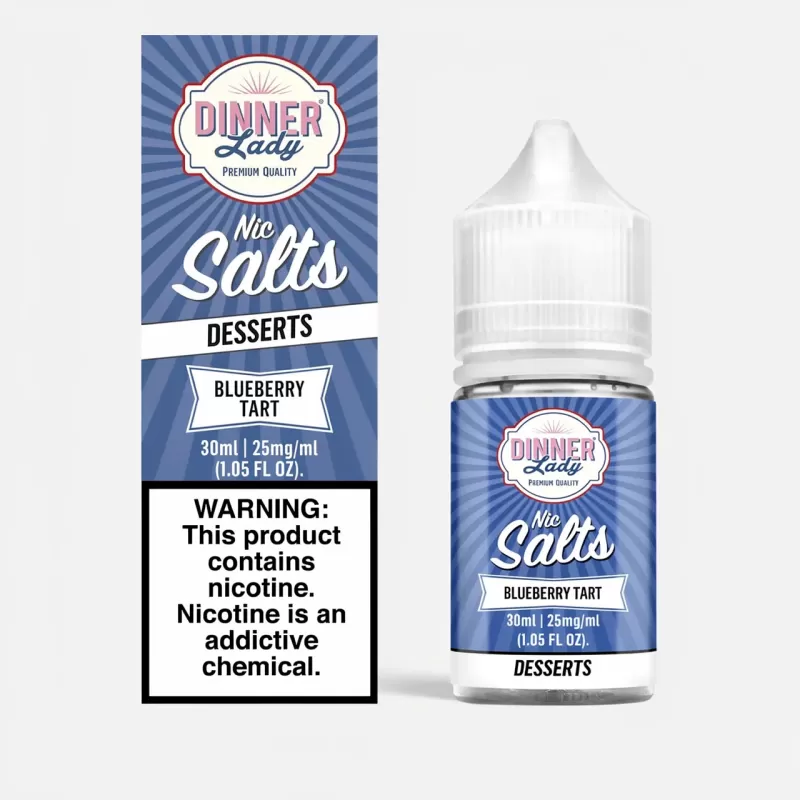 Blueberry Tart SALT – Dinner Lady – 30mL – 50/50 Pod Vape