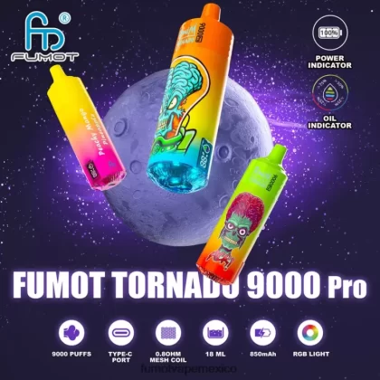 Fumot Tornado Vape desechable 9000 pro – 18 ml (1 pieza) hielo negro H0XPTX202 Fumot Mexico - Fumotvapemexico