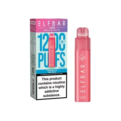 Elf Bar 1200 Red Edition Pod Vape - Nicotine Strength#20mg