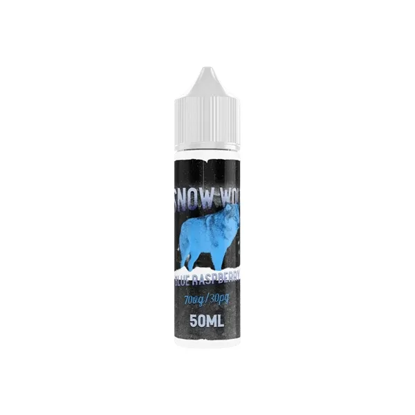 Snow Wolf 50 ml Premium E-Liquid Shortfill (0 mg) – 70VG/30PG - Geschmack#Blaue Himbeere>Blaubeer-Eis>Gefrorene Beeren>Guave & Kirsche>Zitrone & Kokosnuss>Lychee & Birne>Orange & Mango>Saure (33639A)