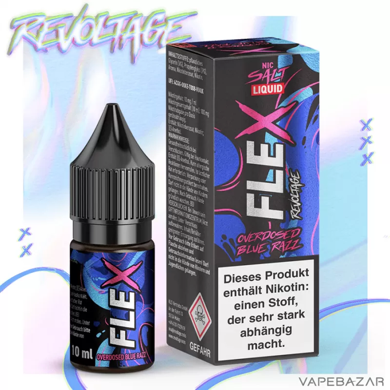 Revoltage Flex – Overdosed Blue Razz - Vapebazar - Image 2