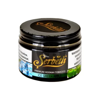 Serbetli Premium Hookah Tobacco 250g Ice Green Apple - Vape Store