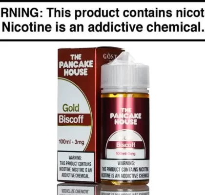 Gold Biscoff by Pancake House E-Liquid 100ml - Vapejuice