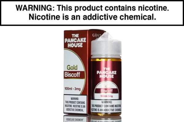 Gold Biscoff by Pancake House E-Liquid 100ml - Vapejuice