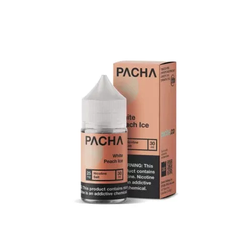 White Peach Ice by Pachamama Salts 30ml - Vape Product, Vape Product