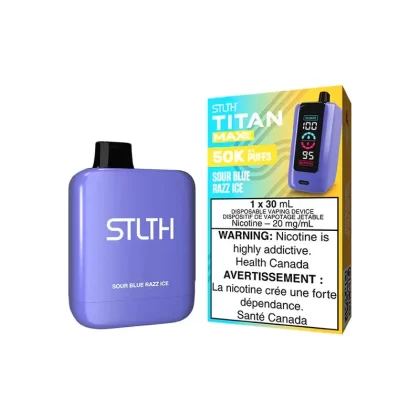 STLTH Titan Max Disposable Vape – 50k Puffs – Sour Blue Razz Ice - Ecigdepot