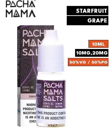 Starfruit Grape Nic Salt eLiquid by Pacha Mama