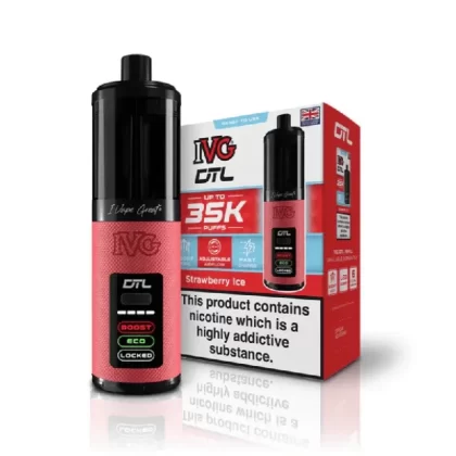 IVG DTL 35k Prefilled Pod Kit Strawberry Ice - Strength#20mg