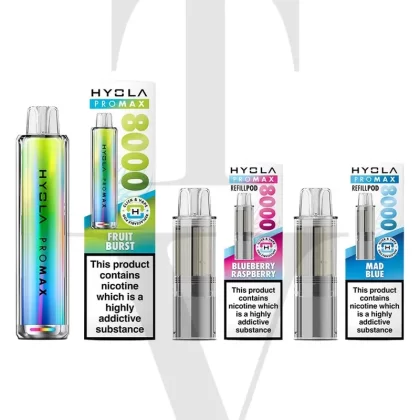 HYOLA PRO MAX 8000 PRE-FILLED POD VAPE KIT – 24K BUNDLE