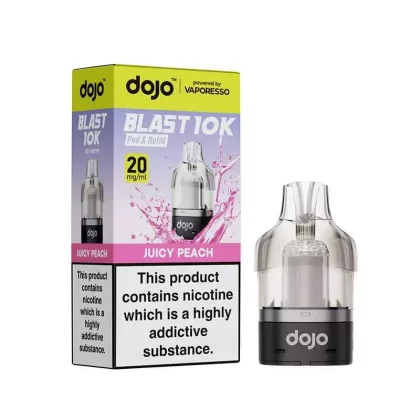 Vaporesso DOJO Blast 10K Juicy Peach Prefilled Pod & Refill - Eliquidsupply