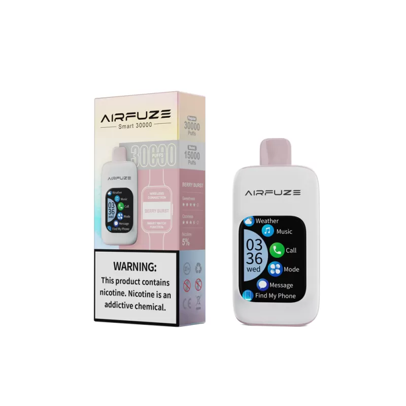 AIRFUZE Smart 30K Disposable Device - 30000 Puffs - Grape Burst - Image 2