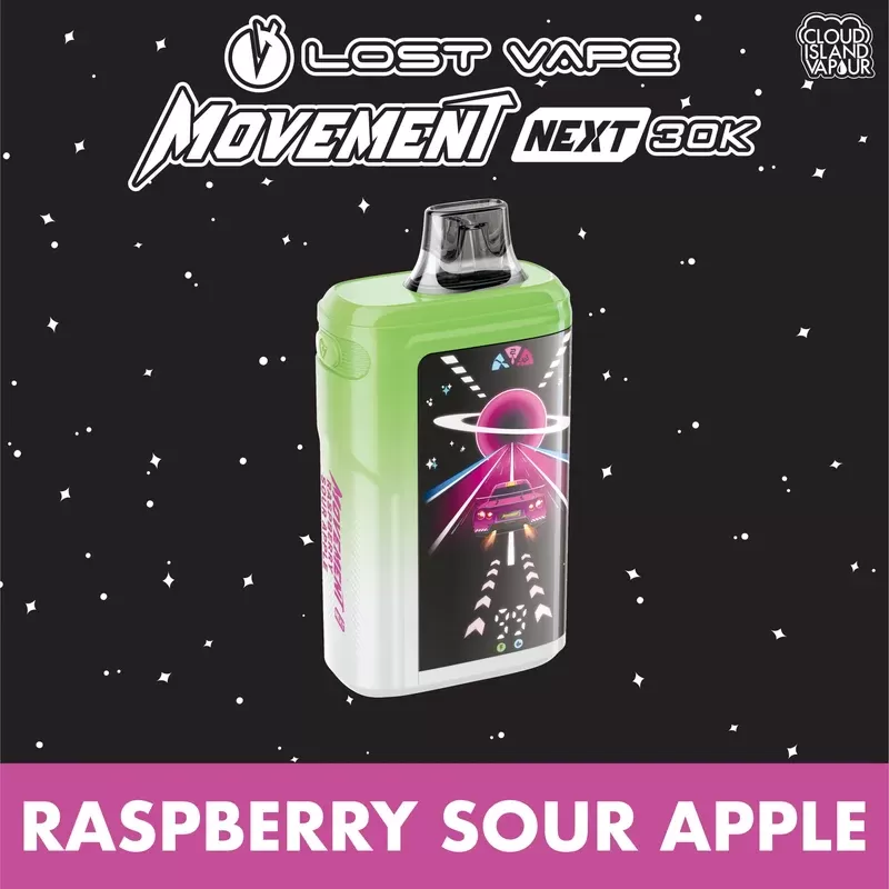 Lost Vape Movement Next 30K Disposable Vape – Raspberry Sour Apple