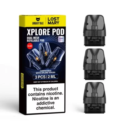 Urban Tale x Lost Mary Xplore Dual Mesh Pods 3pk - 0.6ohm - Vapeciga
