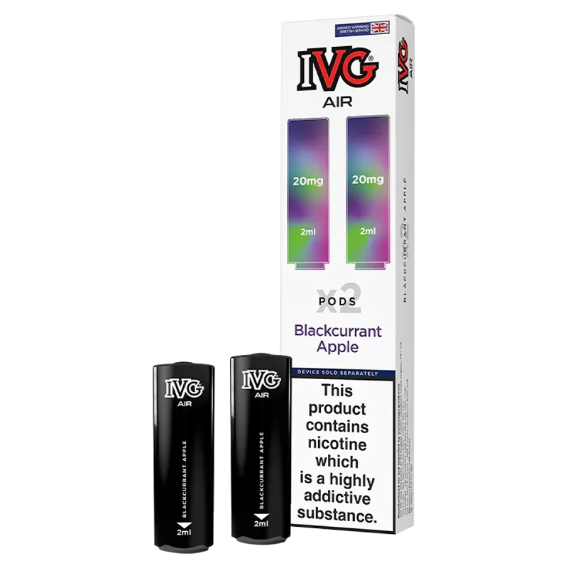 Blackcurrant Apple IVG Air Replacement Pods - Vapeshop Co