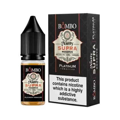 Bombo Platinum Tobaccos Nutty Supra Reserve Nic Salt - 20mg