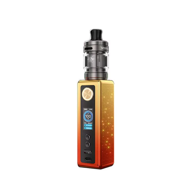 VooPoo Vinci Spark 100 Vape Kit - Orange-Red Gradient - Image 3