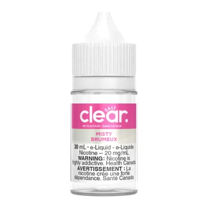 Clear Salt Nic E-liquid - Misty 30ml - 20mg/ml
