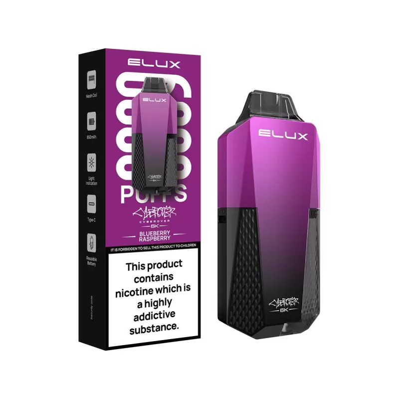Elux Cyberover 6K Prefilled Pod Kit - Grape Berry - Image 3