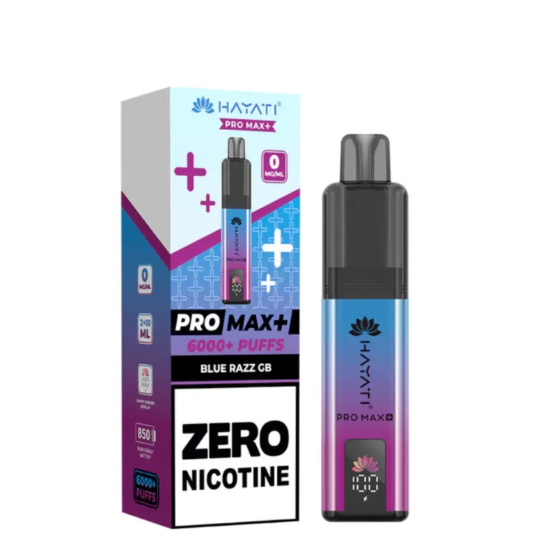 0mg Hayati Pro Max + 6000 Prefilled Pod Kit – Nicotine Free - Vape Co - Image 3