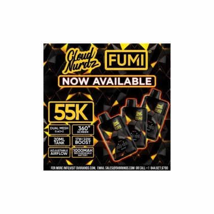 Cloud Nurdz x FUMI 55K Disposable Vape – 55000 Puffs - Bangvapeaustralia