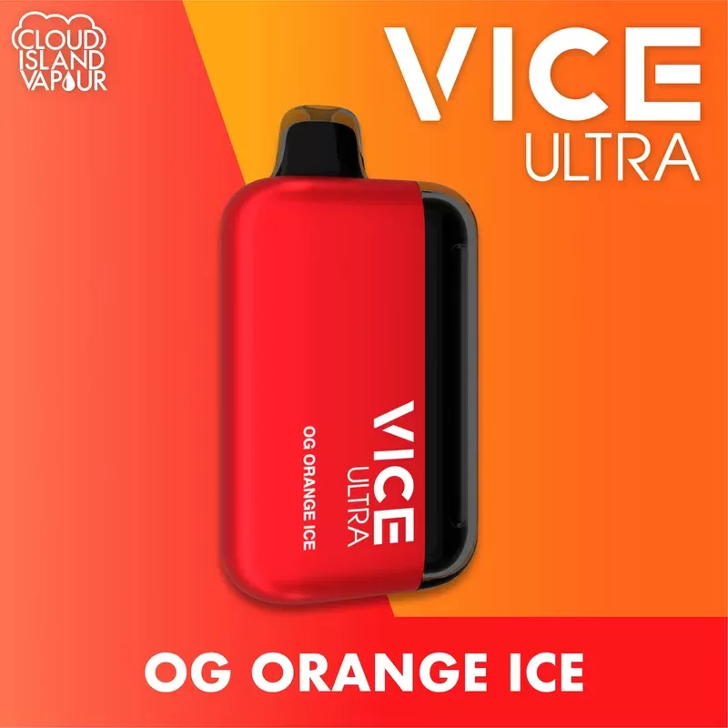 VICE ULTRA 60K Disposable Vape – Og Orange Ice - Strength#20mg