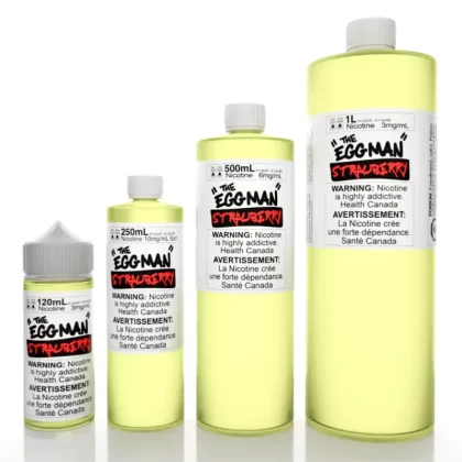Egg Man Strawberry - Ontario, Quebec, Alberta, Manitoba, New Brunswick, PEI, Nova Scotia, Other Provinces; Vape Product, Vape Product; Vape Product, Vape Product