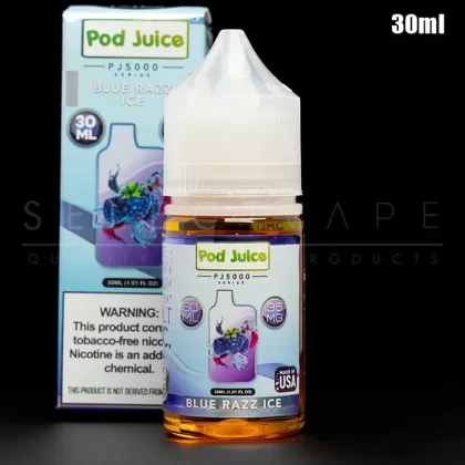 Pod Juice PJ5000 Series – Blue Razz Ice Nic Salt 30ml