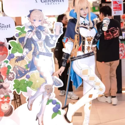 Acting Grand Master Jean Cosplay Costume - White Knight Commander Outfit