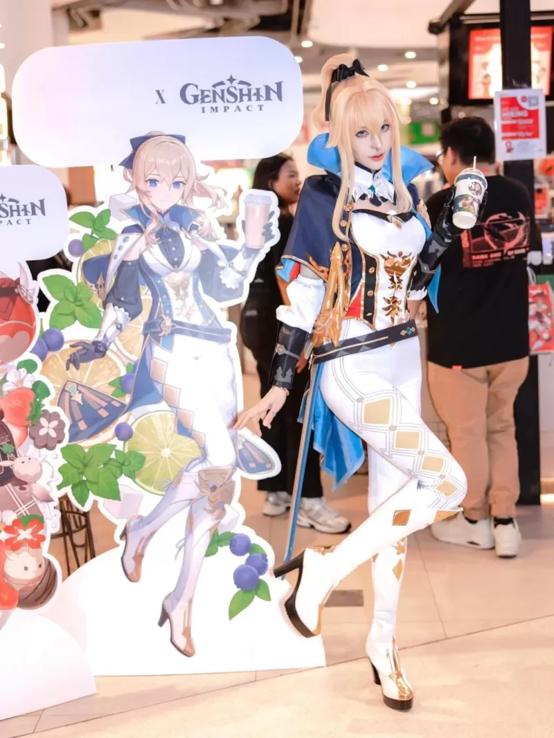 Acting Grand Master Jean Cosplay Costume - White Knight Commander Outfit