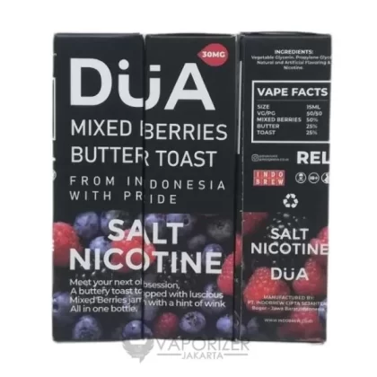 DUA MIX BERRIES BUTTER TOAST SALT - 30 mg / 15 ml
