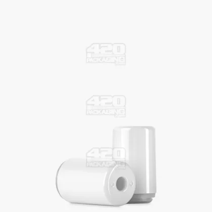 RAE | Round Vape Mouthpiece for Screw On Plastic Cartridges | White Plastic – Screw On – 400 Count