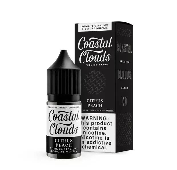 Coastal Clouds Salts Citrus Peach e-Liquid 30mL - Beyondvape