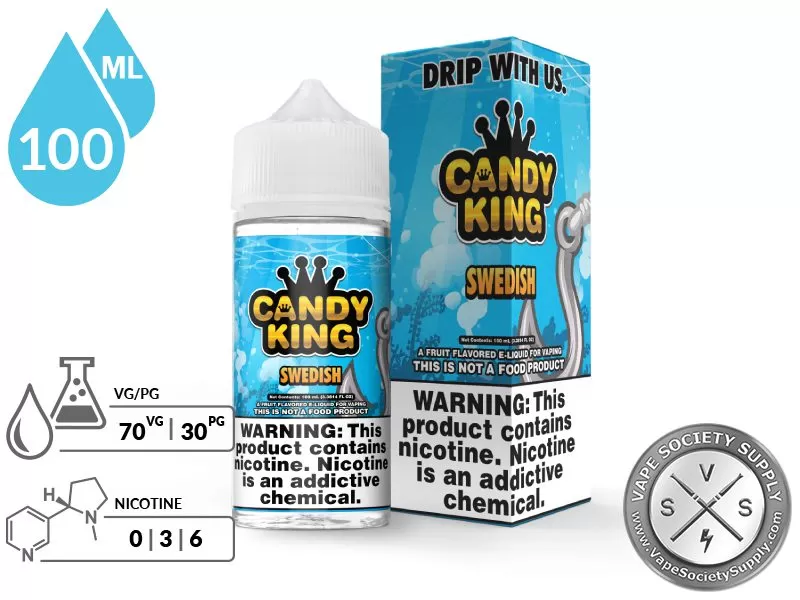 Swedish Candy King 100ml - Vape Product, Vape Product - Image 2