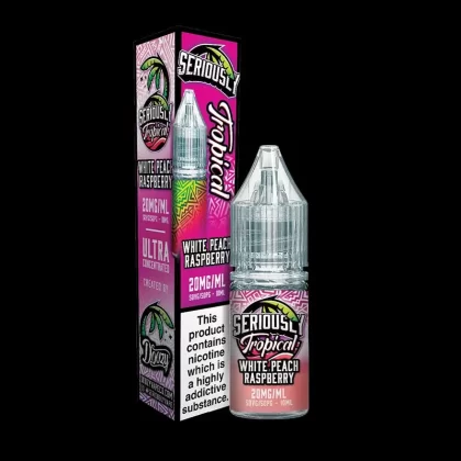 White Peach Raspberry By Seriously Tropical 10ml Nic Salt