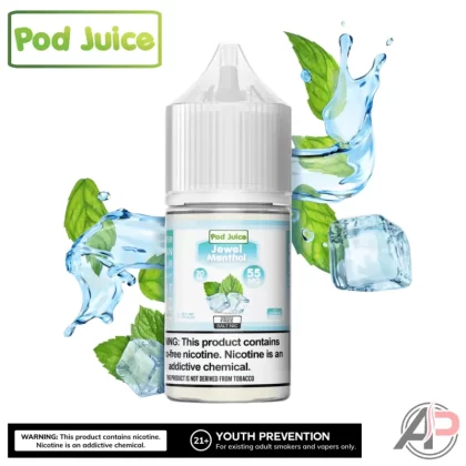 Pod Juice Jewel Menthol Salt Nicotine 30mL - Salt Nicotine 20mg - 30mL, Salt Nicotine 35mg - 30mL