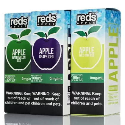 7 Daze Reds Apple ICED - No Nicotine Vape Juice - 100ml - Reds Apple ICED Mango